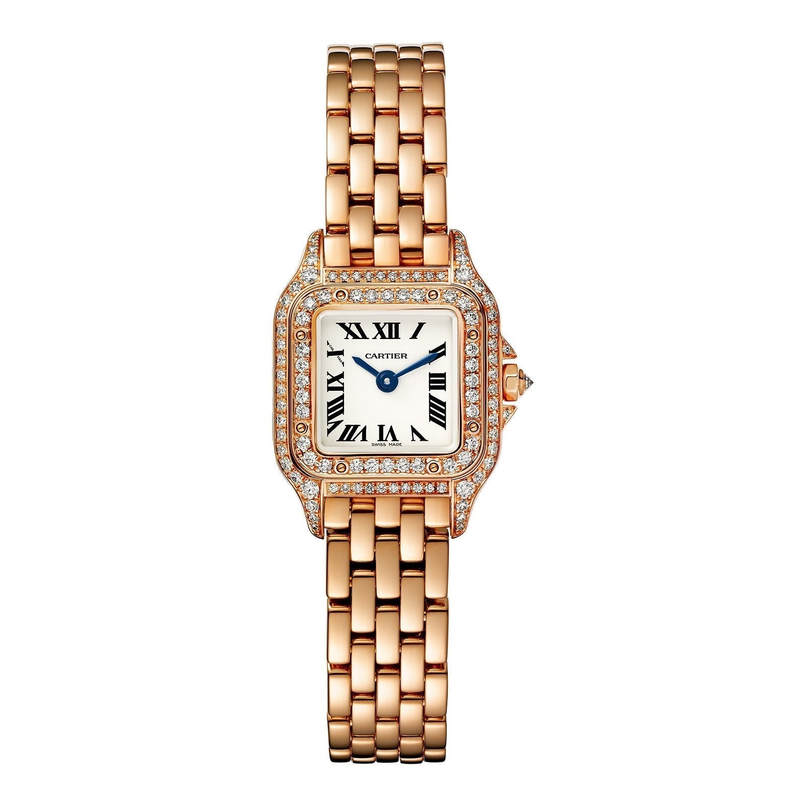 Panthère de Cartier Small Model | 20mm, 18K Rose Gold, Silver Dial