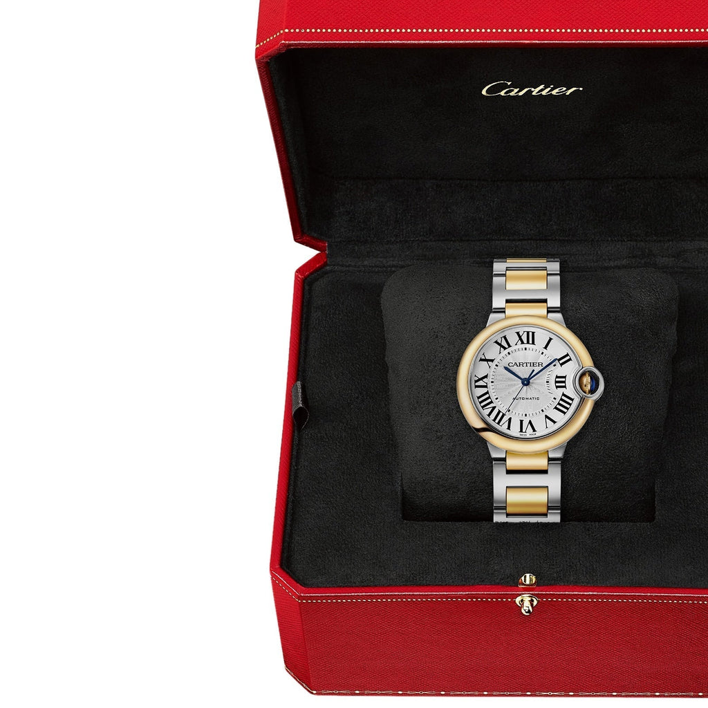 Ballon Bleu de Cartier 36 | 36mm, Two-Tone Steel & 18K Yellow Gold, Silver Dial