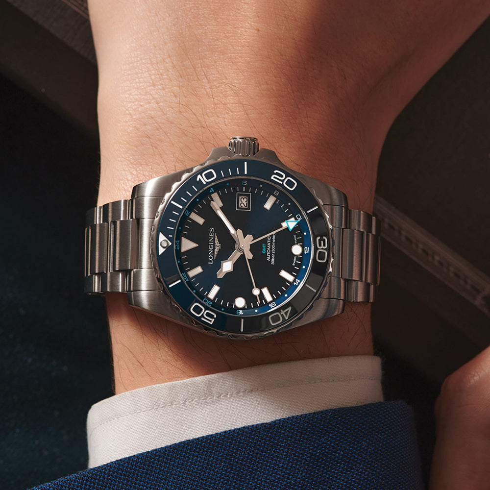 longines HydroConquest GMT 41mm - Blue on Bracelet