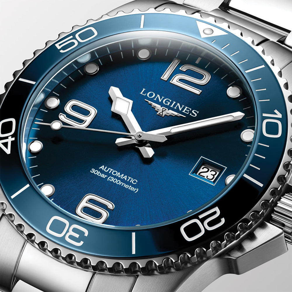 longines HydroConquest 41mm - Sunray Blue on Bracelet