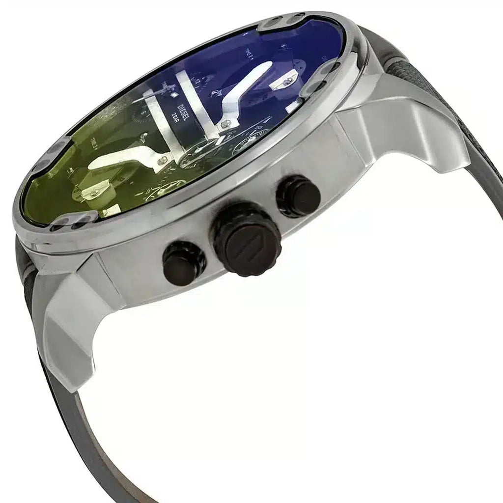 Diesel DZ7429 Mr. Daddy 2.0 Chronograph Men's Watch – Black Dial & Grey Nylon Strap